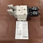 Smc VP744-5DZ1-04N-M-X538 Valve Assembly With Omron D4N-9B31 Limit Switches. Fixed Price $179.99.