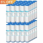 Pack 5/20/50 Micron 10"X2.5" Washable Pleated Sediment Water Filter Cartridge. Fixed Price $141.27.