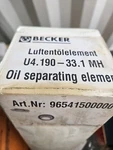 Org. Becker 96541200000 De-oiling Element For U4.165-250 (ab Index E), U4.300 New. Fixed Price $124.83.