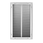14" Wide X 25" High Return Air Filter Grille Of Hd Steel Powder Coated White New. Fixed Price $74.66.