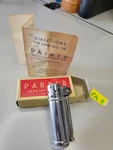 Vintage Parker Service Lighter Silver Made Usa With Box And Instructions Work. Fixed Price $92.00.