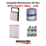 2015 Ford C-max 2.0L Complete Oil, Air & Cabin Filter Kit (0W-20). Fixed Price $92.95.
