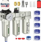1/2" Npt Air Compressor Water Separator, Industrial Grade 3 Stage Drying Sys. Fixed Price $176.28.