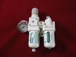 Smc Air Filter Lubricator Regulator (flr) AW20-N02-6CZ And AL20-N02-6CZ W/ Gauge. Fixed Price $58.50.