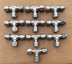 Lot Of 10: Swagelok 1/4" Od Stainless Steel Tees SS-400-3 New. Fixed Price $189.89.