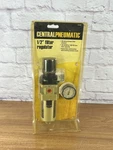 New Central Pneumatic 1/2" Filter Regulator With Dial Guage #68281. Fixed Price $23.99.