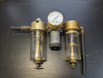 Bellows-valvair Vintage Compressed Filter Regulator/ Lubricator. Fixed Price $150.00.