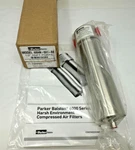 New Parker Sterile Air Compressed Filter: 1/2" Npt Port 6000 Series 6004N-0A1-BX. Fixed Price $799.99.