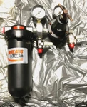 (nos) Devilbiss Air Filter With Regulator Model# HFRL-508, 1/2" Npt. Fixed Price $325.00.