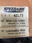 New Speedaire 4ZL73 1/4" Mist Lubricator. Fixed Price $25.99.