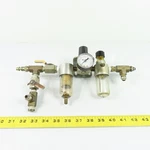 Watts Fluidair R374-02C F504-02AH Pneumatic Filter Regulator Lubricator 1/4" Npt. Fixed Price $59.99.