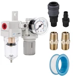 Nanpu 1/4" Npt Compressed Air Filter Regulator Combo Piggyback, 5 Micron Elem.... Fixed Price $37.25.
