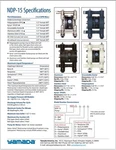 Yamada NDP-15BST Pneumatic Air Powered Double Diaphragm Pump Stainless 1/2" Npt. Fixed Price $300.00.