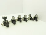 Numatics R22KG021 Pneumatic Air Pressure Regulator 1/4" Npt Ports Gauge Lot Of 6. Fixed Price $149.99.