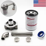 3/4" Fuel Filter High Flow Spin-on For Gasoline Diesel 30 Micron + Elbow Nipple. Fixed Price $39.99.