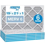 Aerostar 19 7/8 21 1/2X1 Merv 6 Pleated Air Filter, Furnace. Fixed Price $44.38.