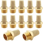 12 Pcs Air Pneumatic Mufflers Silencer, Brass Exhaust Muffler, 1/4 Npt. Fixed Price $16.79.