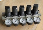 Smc NARM2500-B-N02 Manifold Of Pneumatic Regulators 0.05-0.85MPA 1/4" Npt. Fixed Price $125.00.