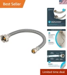 Durable Stainless Steel Toilet Connector - 12" Flexible 7/8" 3/8" For Home Use. Fixed Price $12.98.