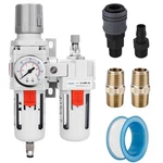 1/2" Npt Compressed Air Filter Regulator Lubricator Combo Water/oil Trap Sepa.... Fixed Price $103.55.