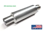 1" Npt Thread Muffler 304 Stainless Steel 2" 9" Exhaust Flex Tubig Compatible.. Fixed Price $54.50.
